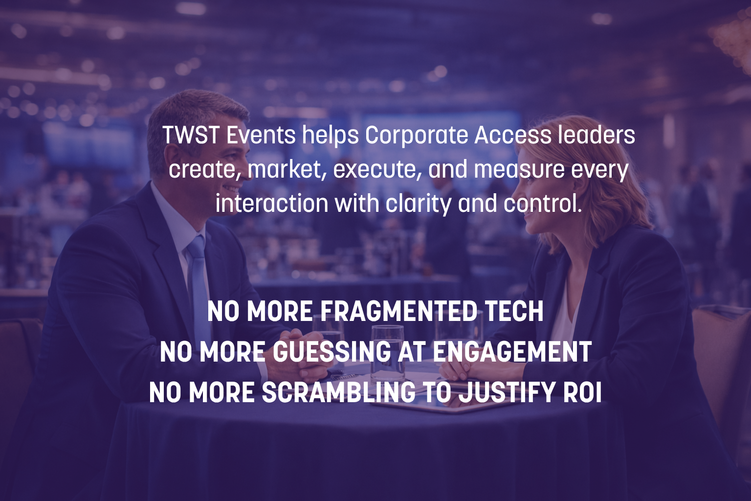 Fragmented corporate access systems across events and investor workflows